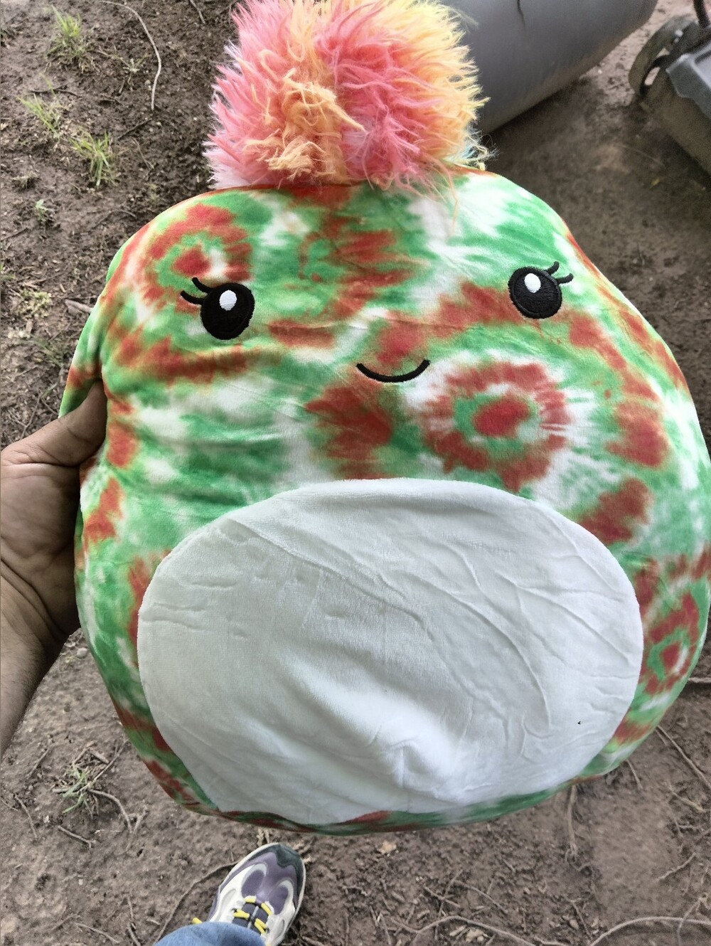 Squishmallows Winifred the Tie-Dye Chameleon 14" Plush 2021 Rare Kellytoy